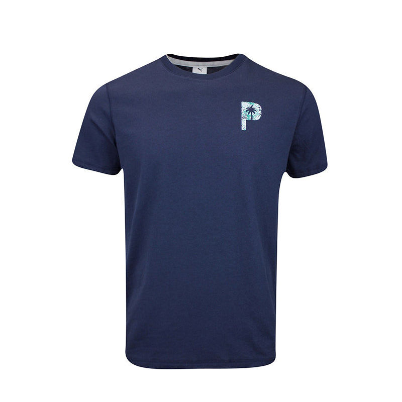 PUMA x PTC Glitch Graphic Men's T-Shirt (Deep Navy)