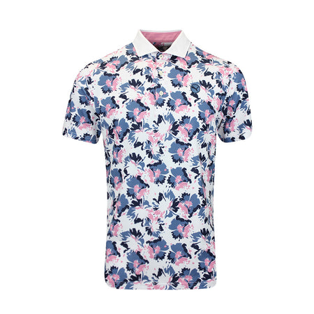 PUMA Pique Borrego Men's Polo (White/Blue)