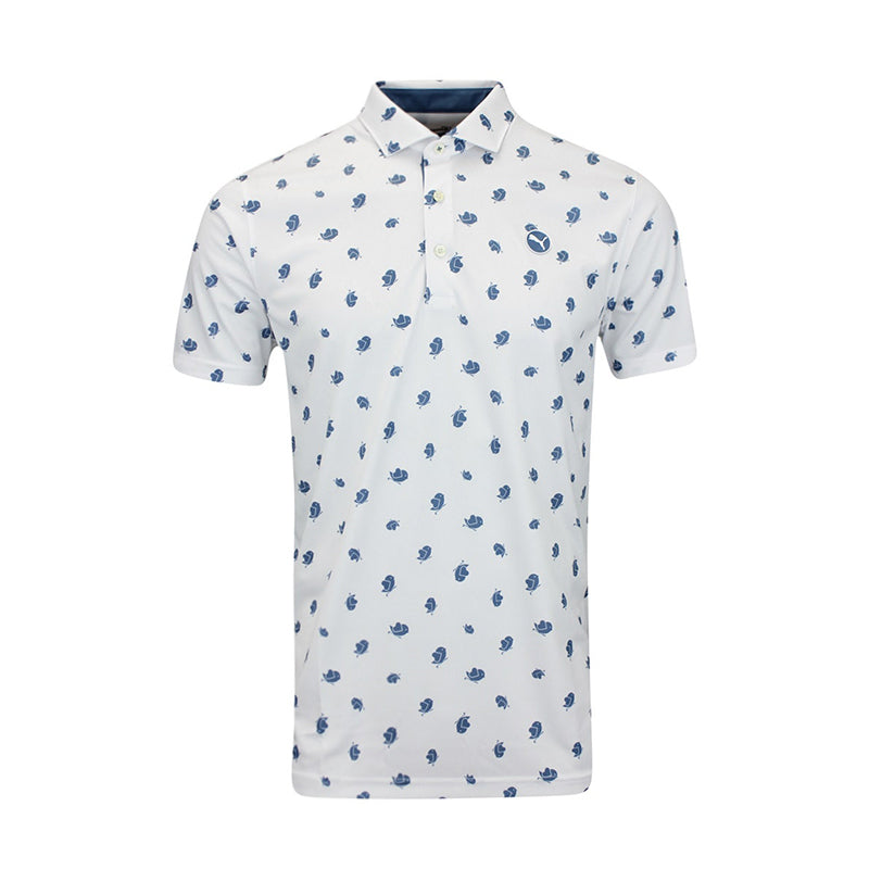 PUMA Pure Love Birdies Men's Polo (White/Blue)