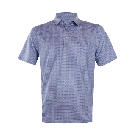CUTTER & BUCK Pike Eco Shadow Check Print Men?s Polo (Hyacinth)
