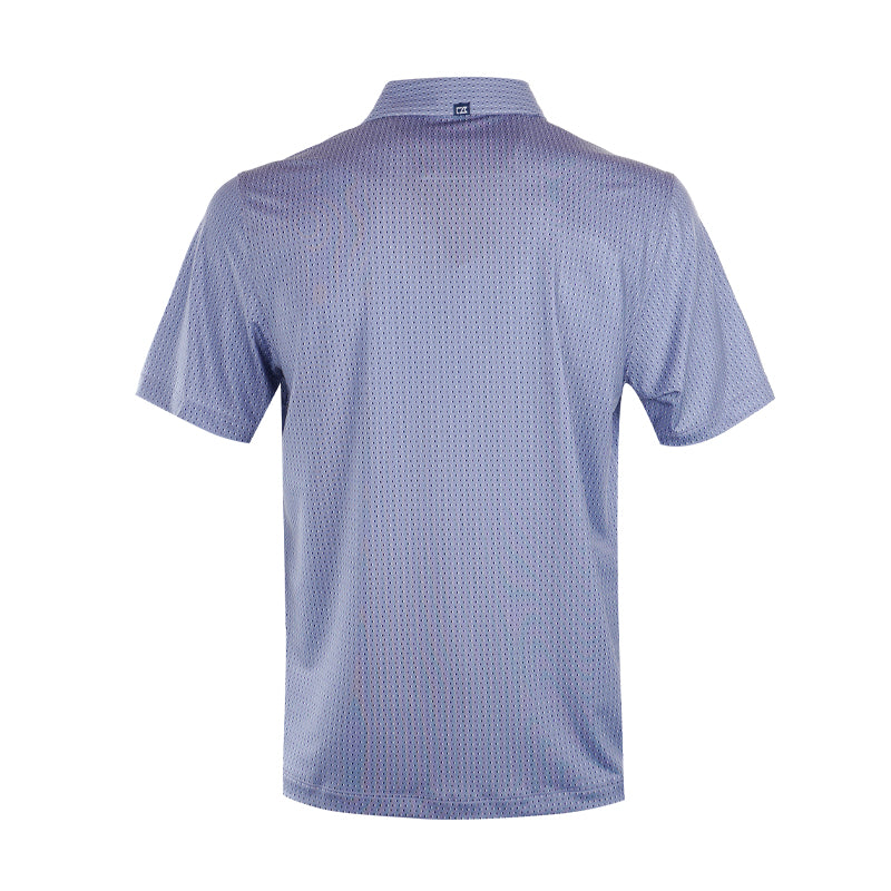 CUTTER & BUCK Pike Eco Shadow Check Print Men?s Polo (Hyacinth)