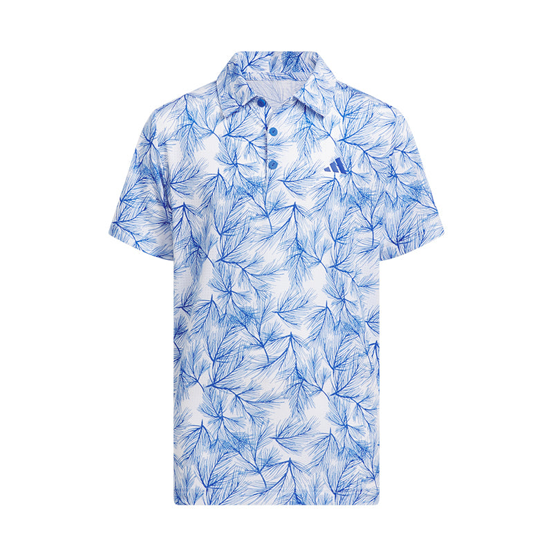 ADIDAS Scripted Boy's Polo (Blue)