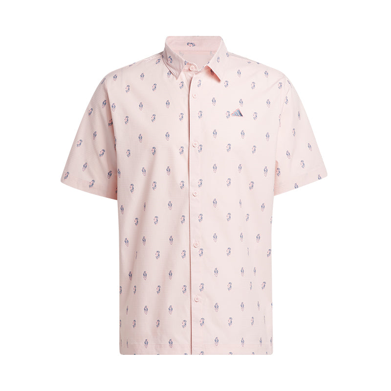 ADIDAS Go-To Resort Button Down Men?s Polo (Pink)