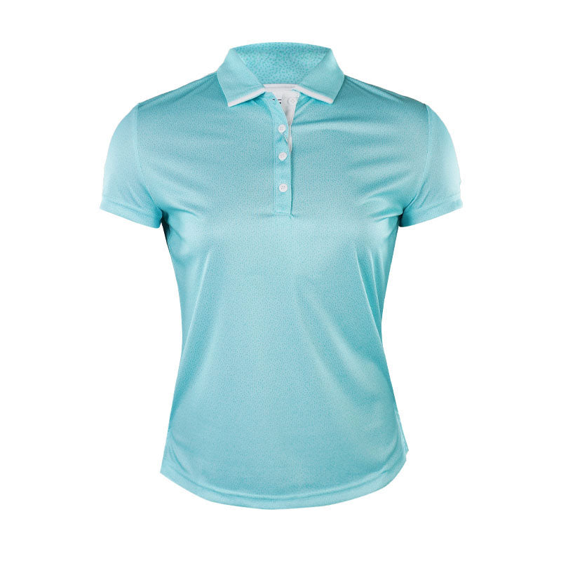 FOOTJOY Dot Print Women's Polo (Aqua)