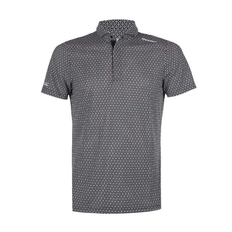 TAYLORMADE T-Ice Hex Men's Polo (Black)