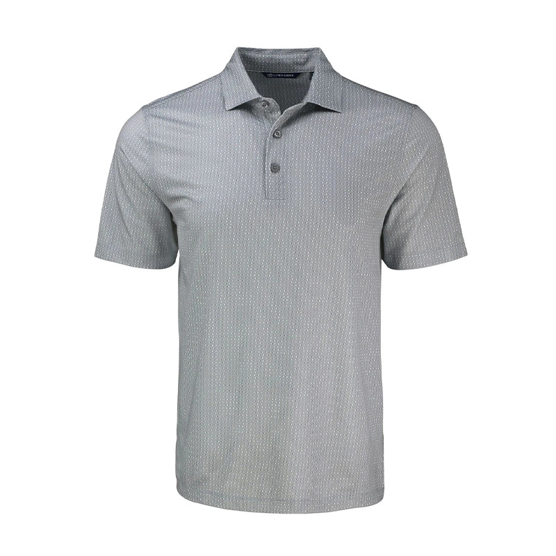 CUTTER & BUCK Pike Eco Shadow Check Print Recycled Men?s Polo (Polished)