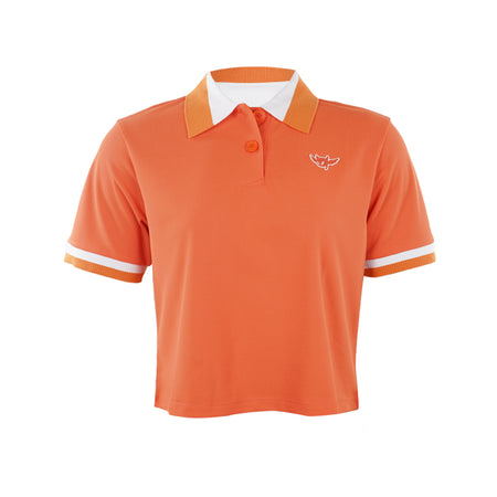 WAAC Cropped Piq PGA Women's Polo (Orange)