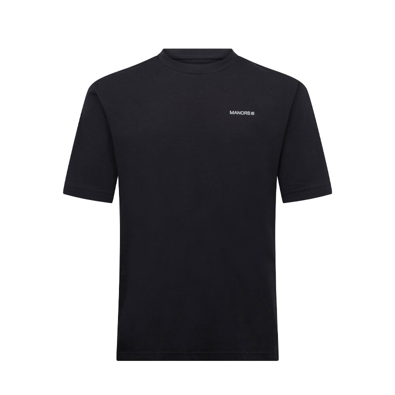MANORS Logo Men?s T-Shirt (Black)