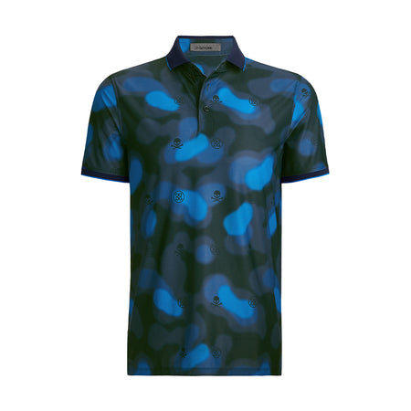 GFORE Blur Icon Camo Tech Piqu? Men's Polo (Twilight)