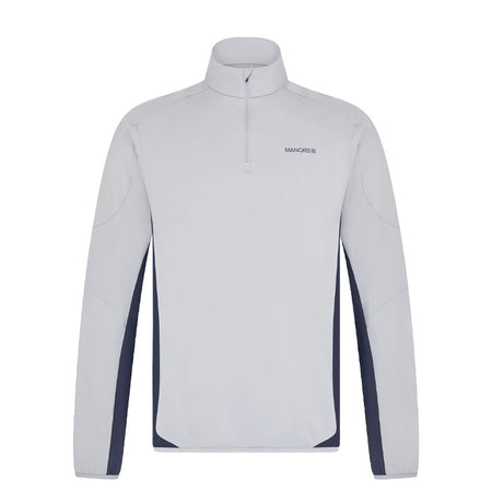 MANORS Frontier Men's Quarter Zip Polo (Light Blue)