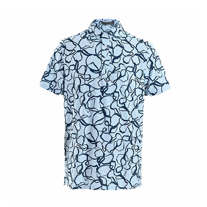 GFORE Sketch Floral Men's Pique Polo (Daybreak)