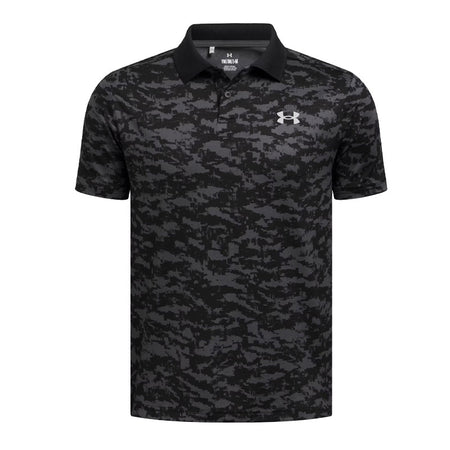 UNDER ARMOUR Matchplay Boy's Printed Polo (Black/Grey)