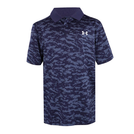 UNDER ARMOUR Matchplay Boy's Printed Polo (Midnight Navy)