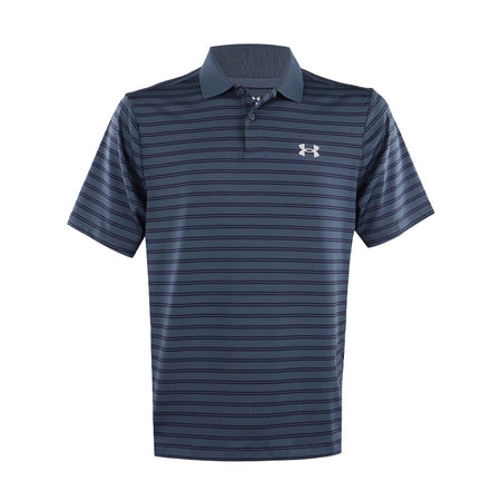 UNDER ARMOUR Matchplay Stripe Men's Polo (Grey/Navy)