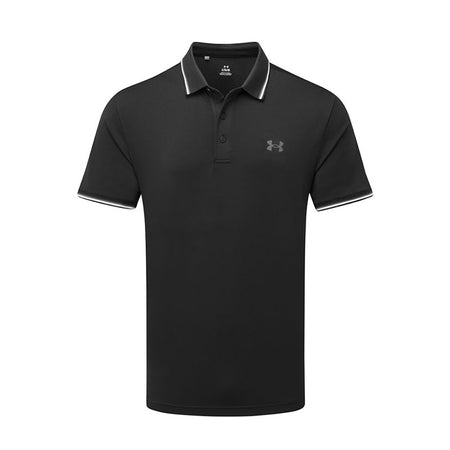 UNDER ARMOUR Playoff 3.0 Rib Men's Polo (Black/White)
