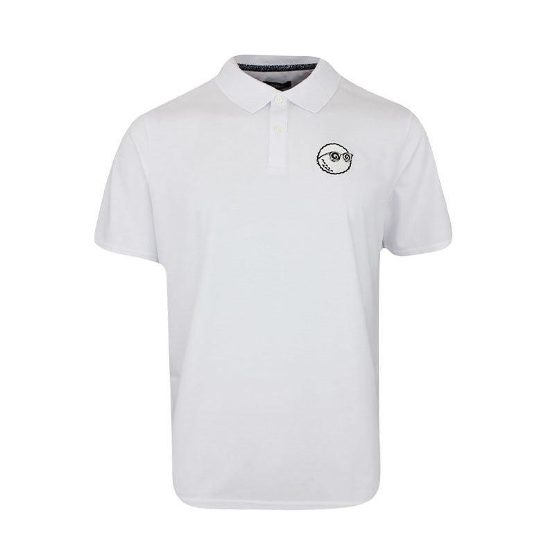 MALBON GOLF x Keith Haring Performance Pique Men's Polo (White)