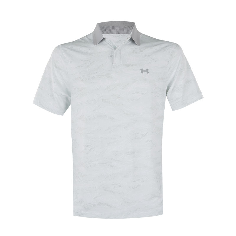 UNDER ARMOUR Drive Chill Printed Men's Polo (White)