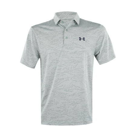 UNDER ARMOUR Playoff Jacquard Men's Polo (Silica Green)