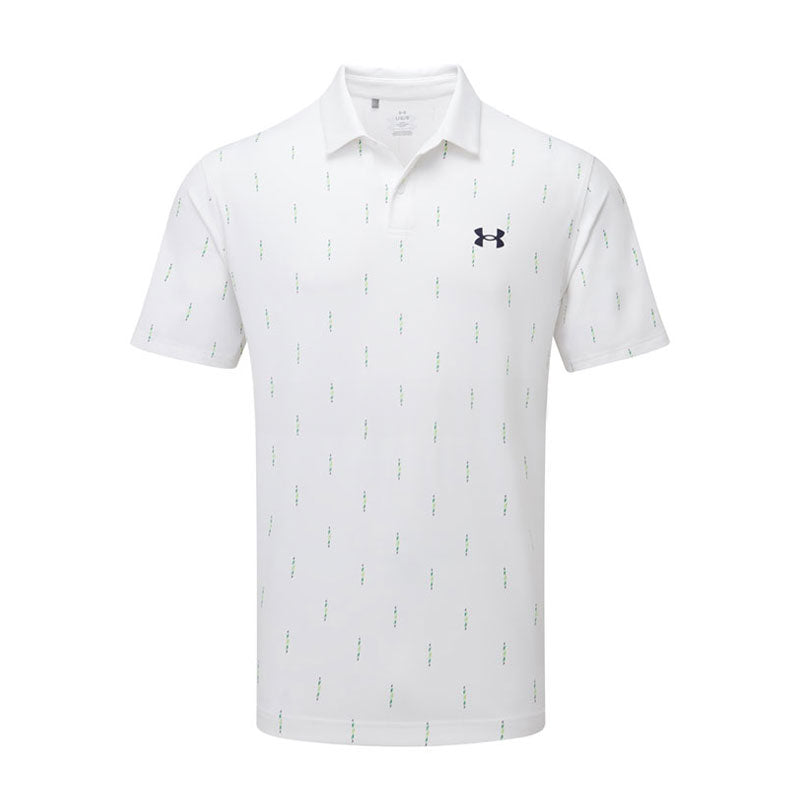 UNDER ARMOUR T2G Printed (2025) Men's Polo (White/Navy)