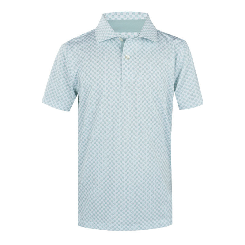 PUMA MATTR Micro Florals Boy's Polo (Mint)