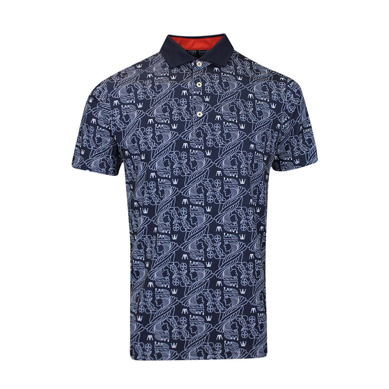 PUMA Pique Royal Men's Polo (Deep Navy/White)