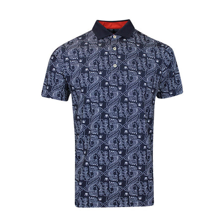 PUMA Pique Royal Men's Polo (Deep Navy/White)