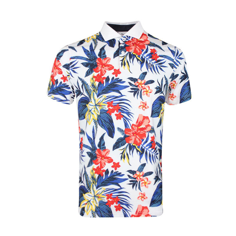 PUMA x PTC Floral Men's Polo (White Glow)