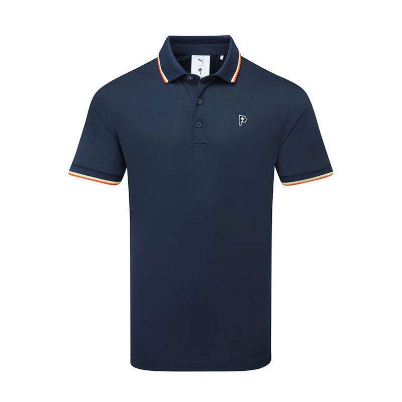PUMA x PTC Tipped Men's Polo (Deep Navy)