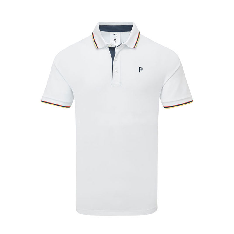 PUMA x PTC Tipped Men's Polo (White Glow)