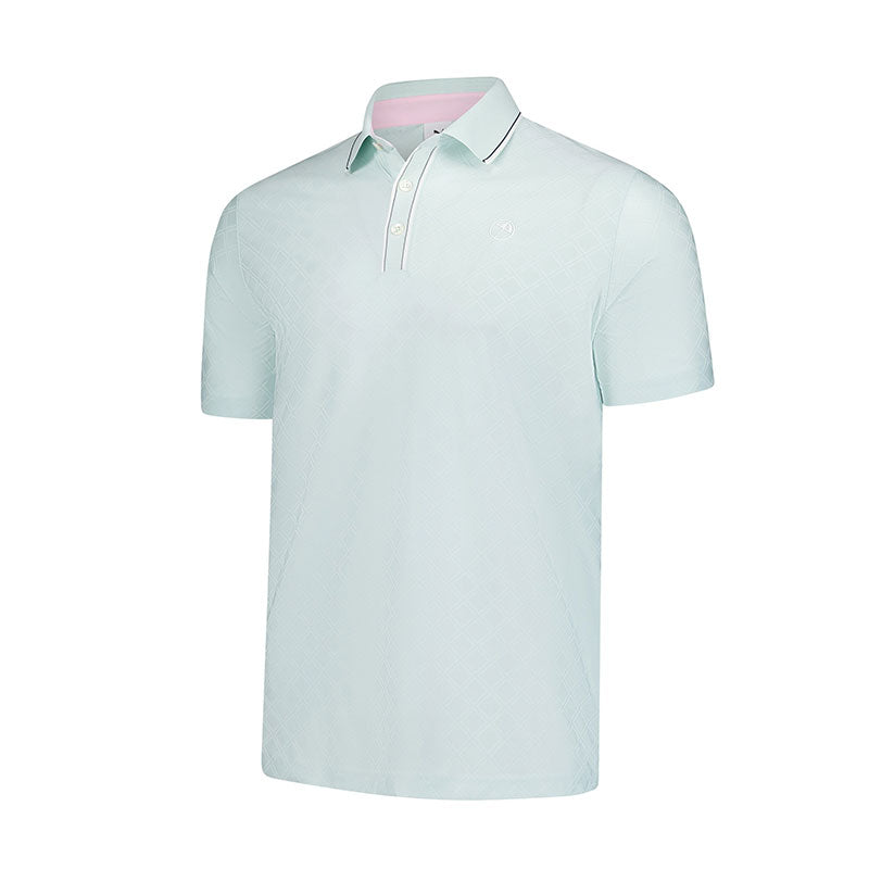 PUMA x Arnold Palmer Tipped Jaquard Men's Polo (Peaceful Blue)