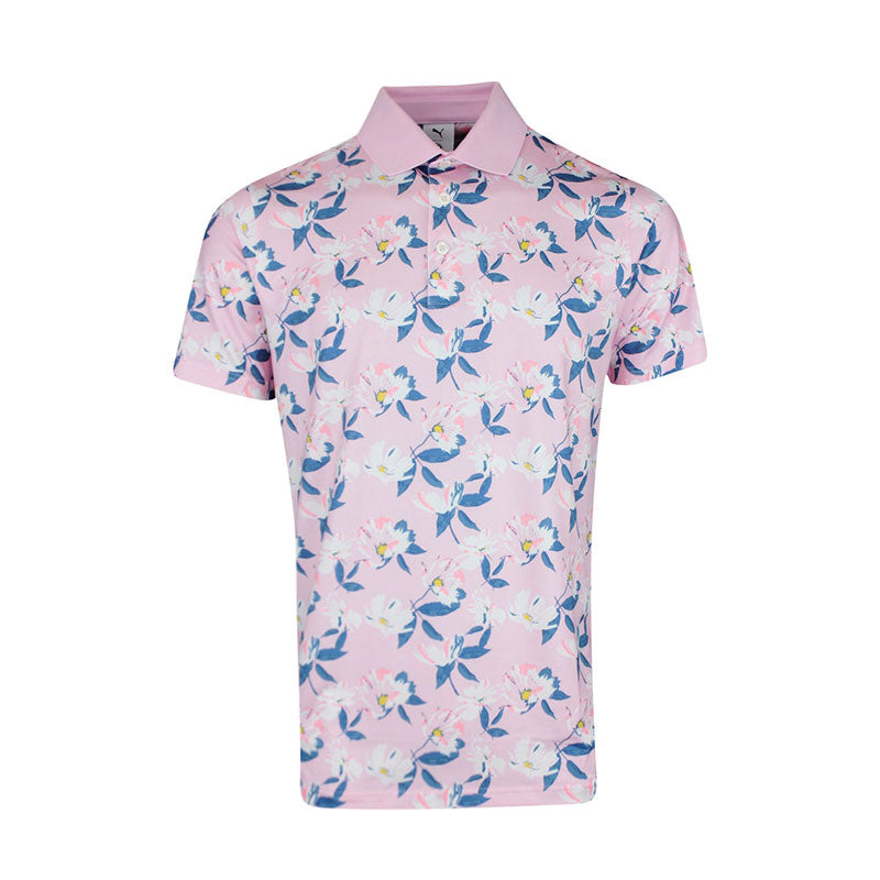 PUMA x Arnold Palmer Spring Florals Men's Polo (Pale Pink)
