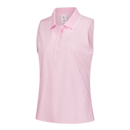 PUMA x Arnold Palmer Jacquard Women's Sleeveless Polo (Pale Pink)