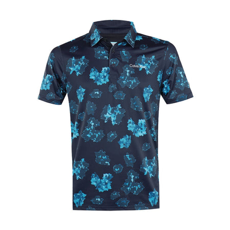 CALVIN KLEIN Cyber Floral Printed Men's Polo (Navy)
