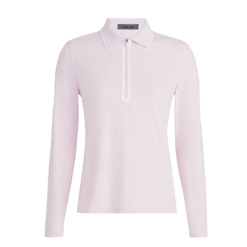 GFORE Silky Tech Nylon 1/4 Zip Women's Polo (Blush)