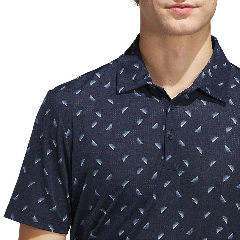 ADIDAS Ultimate365 Printed Mesh Men's Polo (Navy)
