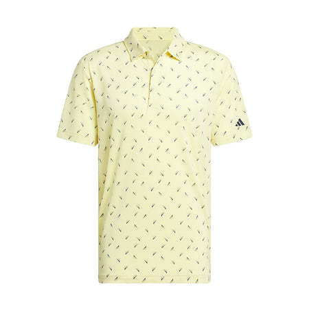 ADIDAS Ultimate365 Printed Mesh Men's Polo (Yellow)