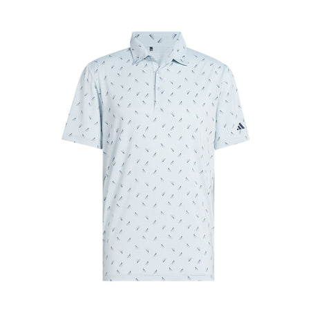 ADIDAS Ultimate365 Printed Mesh Men's Polo (Blue)