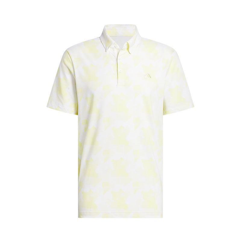 ADIDAS Go-To Printed Men's Polo (Yellow)