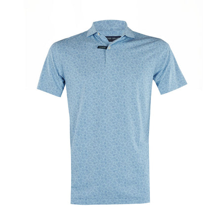 PETER MILLAR Botanical Men's Jersey Polo (Blue Forest)