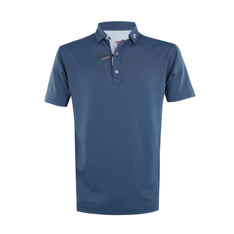 FOOTJOY Solid Pique Men's Polo (Blue)