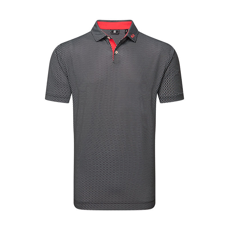 FOOTJOY Irongate Lisle Men's Polo (Black)