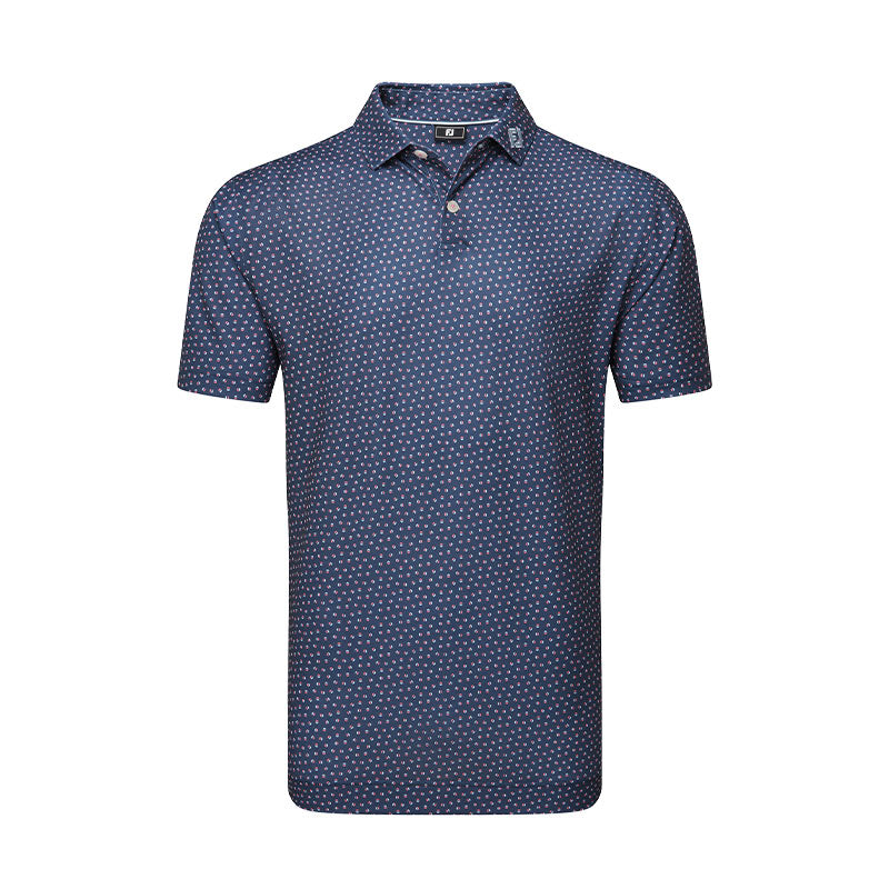 FOOTJOY Bounce Lisle Men's Polo (Blue)
