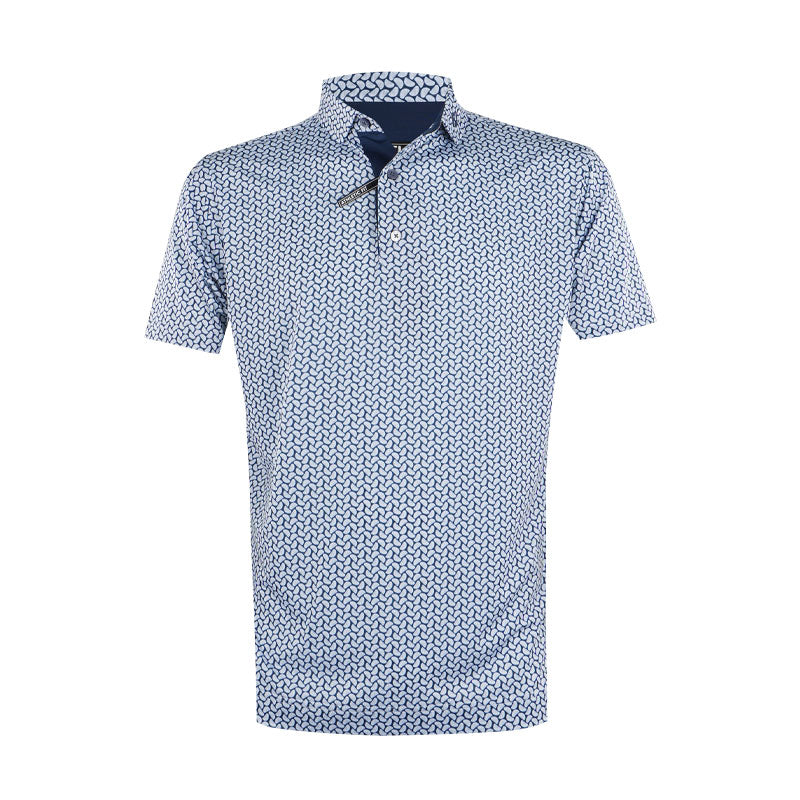 FOOTJOY Citrus Lisle Men's Polo (Blue)