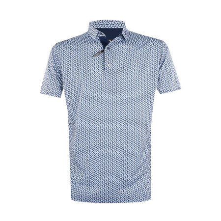FOOTJOY Citrus Lisle Men's Polo (Blue)