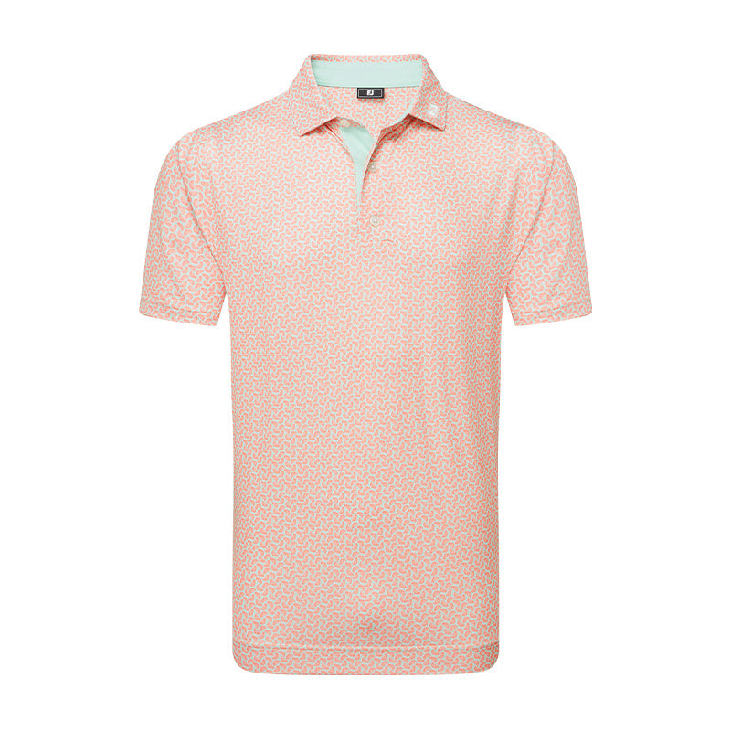 FOOTJOY Citrus Lisle Men's Polo (Orange)
