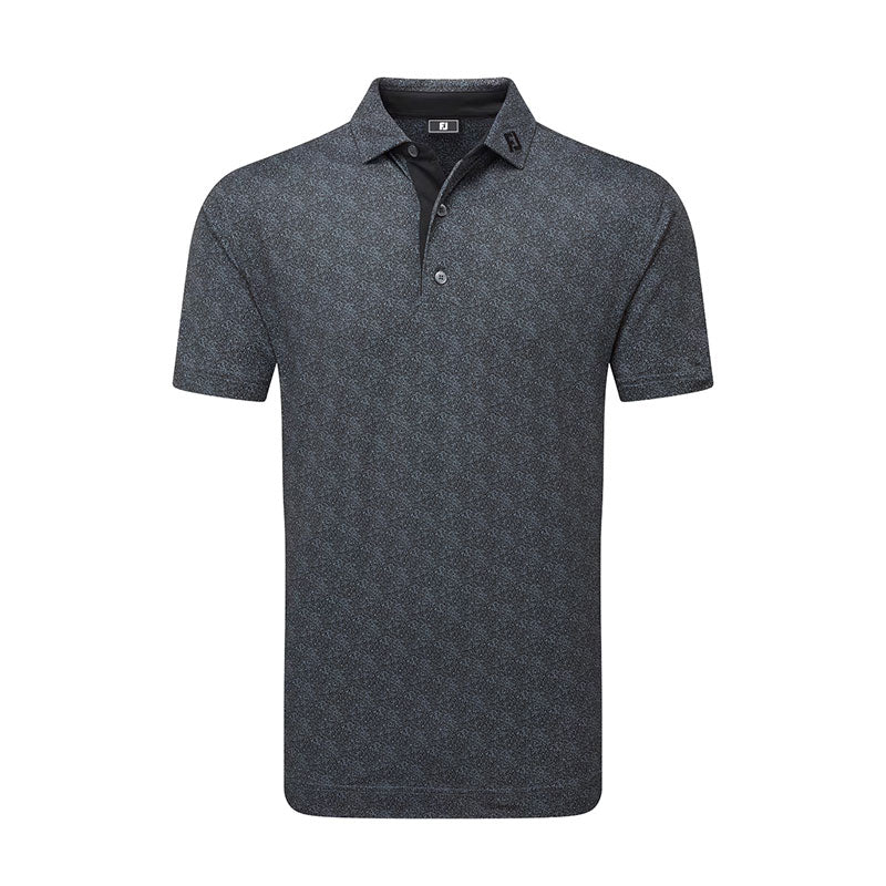 FOOTJOY Speckle Lisle Men's Polo (Black)