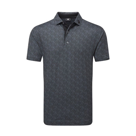 FOOTJOY Speckle Lisle Men's Polo (Black)