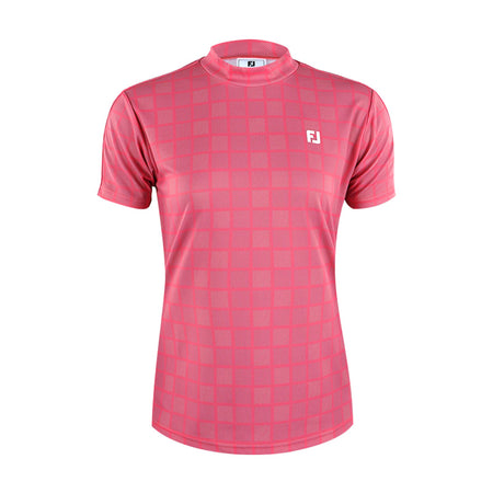 FOOTJOY Japan Checkered Women's Mock Shirt (Pink)