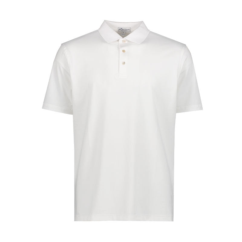 PETER MILLAR Solid Men's Performance Polo (White)