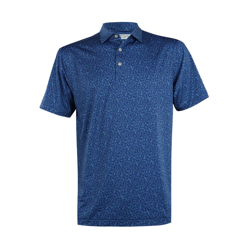 PETER MILLAR Wine Country Men's Performance Jersey Polo (Sport Navy)